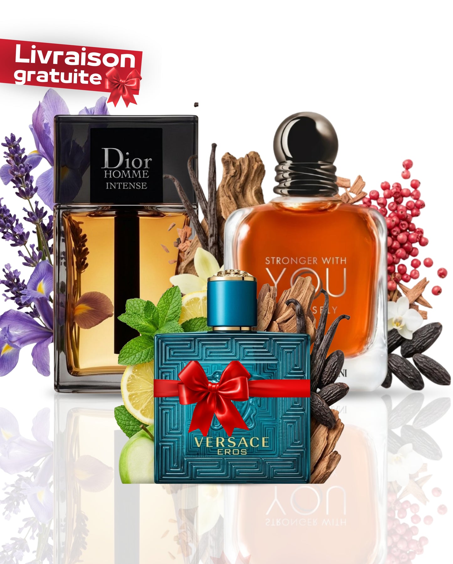 INTENSELY 10ML + VERSACE 10ML + DIOR 10ML