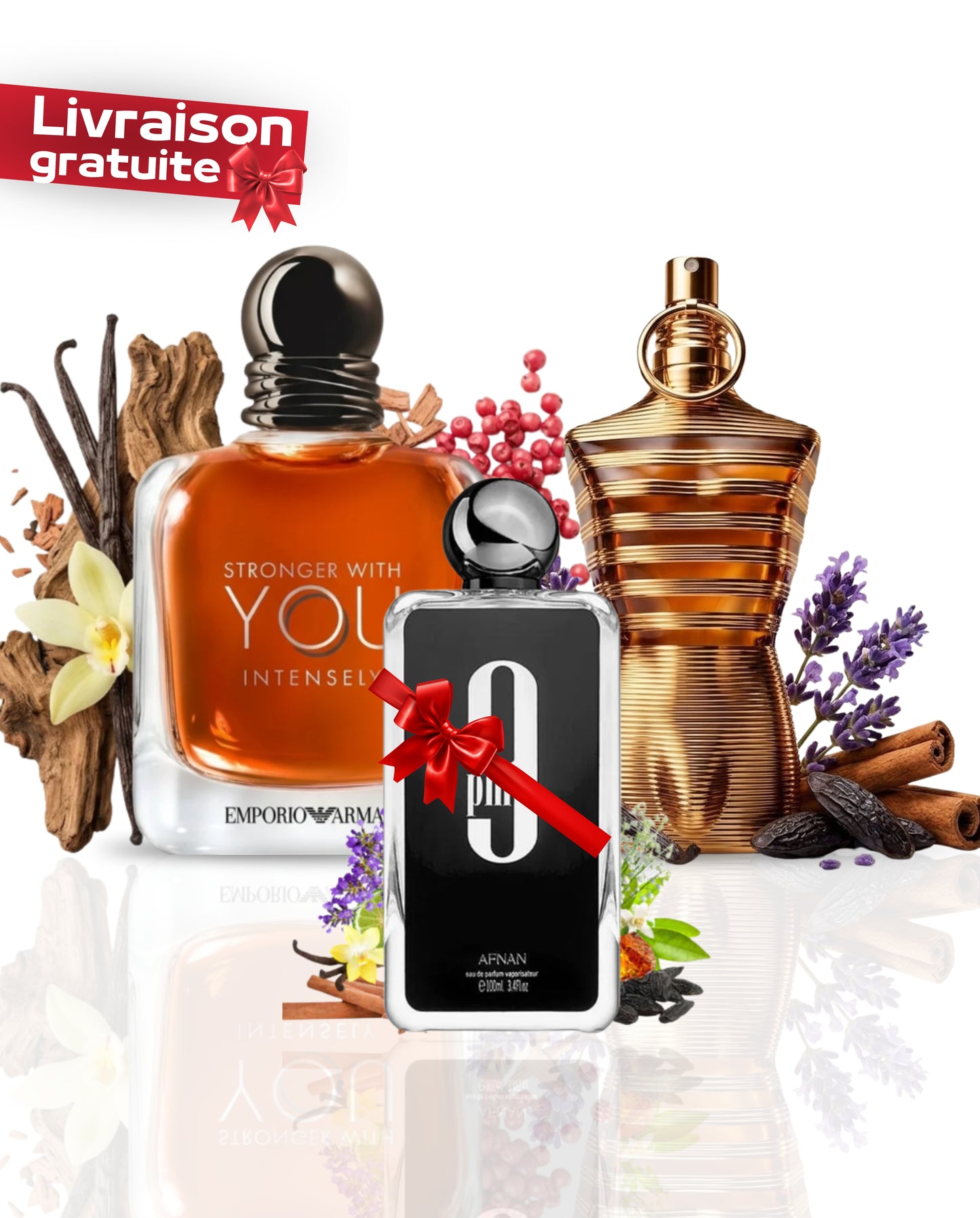 Stronger With You Intensely 10ML + 9PM 10ML + Le Male 10ML