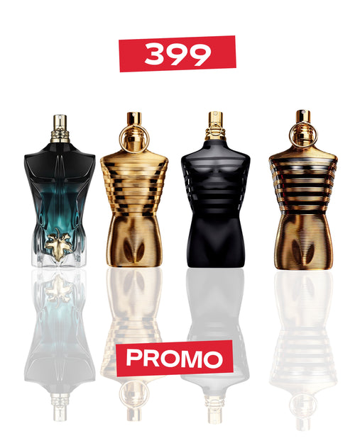 JEAN PAUL GAULTIER LE BEAU LE PARFUM 10ML + ELIXIR 10ML + LE MALE LE PARFUM 10ML + ELIXIR ABSOLU 10ML